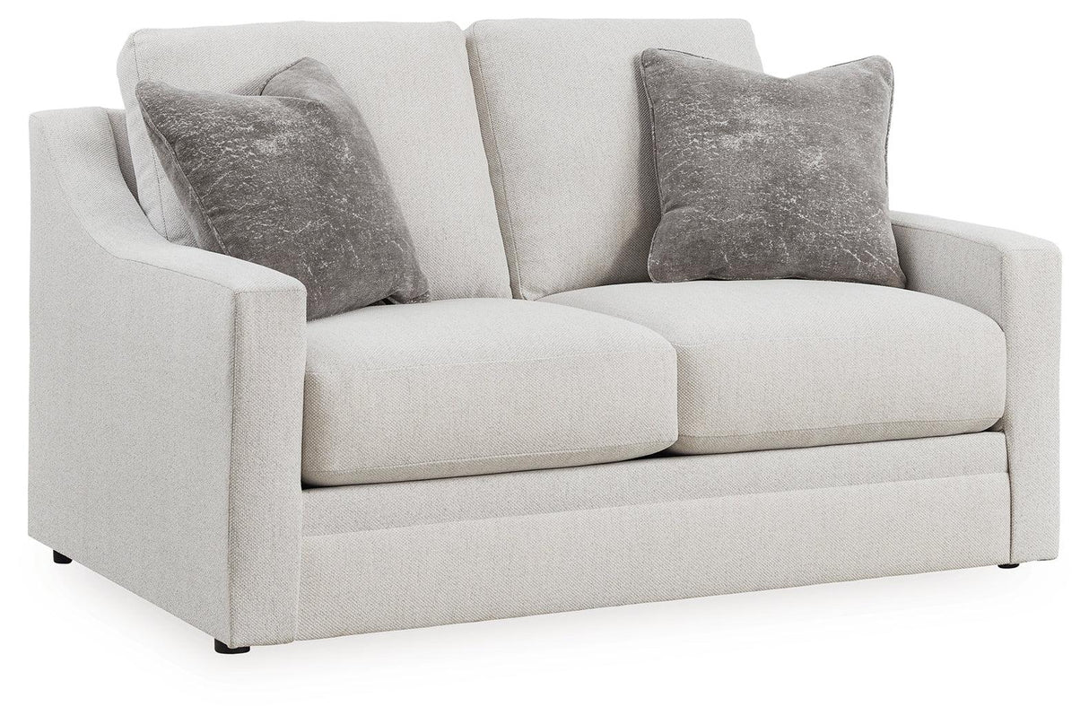 Maitelynn Chalk Loveseat by Ashley at Eve Furniture