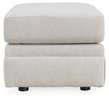 Maitelynn Chalk Ottoman by Ashley at Eve Furniture
