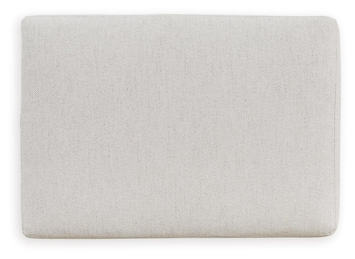 Maitelynn Chalk Ottoman by Ashley at Eve Furniture