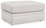 Maitelynn Chalk Ottoman by Ashley at Eve Furniture