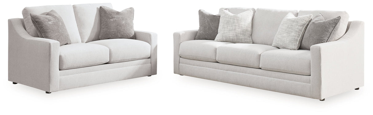 Maitelynn Chalk Sofa and Loveseat by Ashley at Eve Furniture
