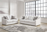 Maitelynn Chalk Sofa and Loveseat by Ashley at Eve Furniture