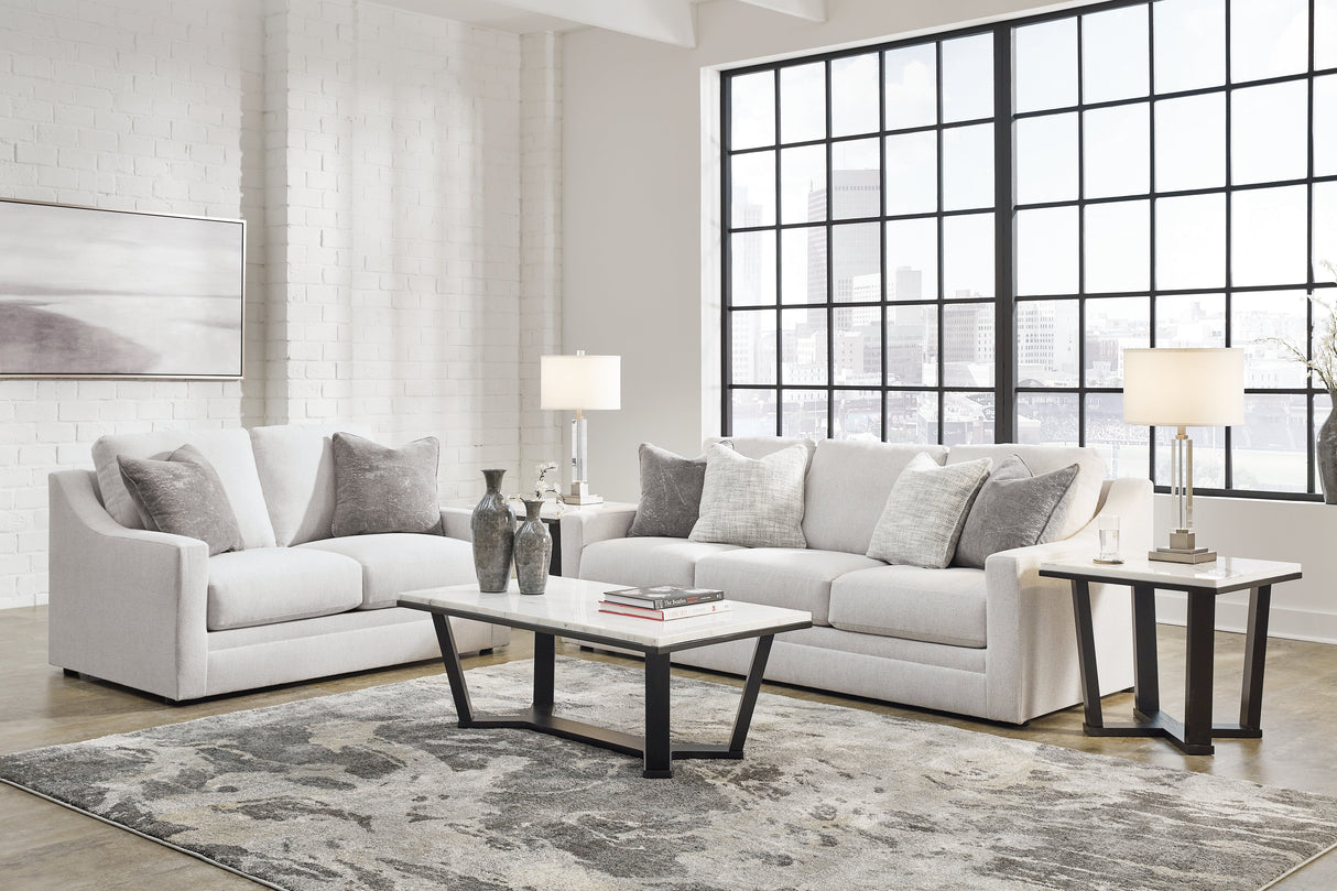 Maitelynn Chalk Sofa and Loveseat by Ashley at Eve Furniture