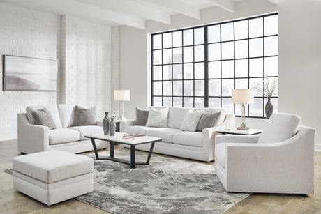 Maitelynn Chalk Sofa, Loveseat, Chair and Ottoman by Ashley at Eve Furniture