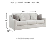 Maitelynn Chalk Sofa, Loveseat, Chair and Ottoman by Ashley at Eve Furniture