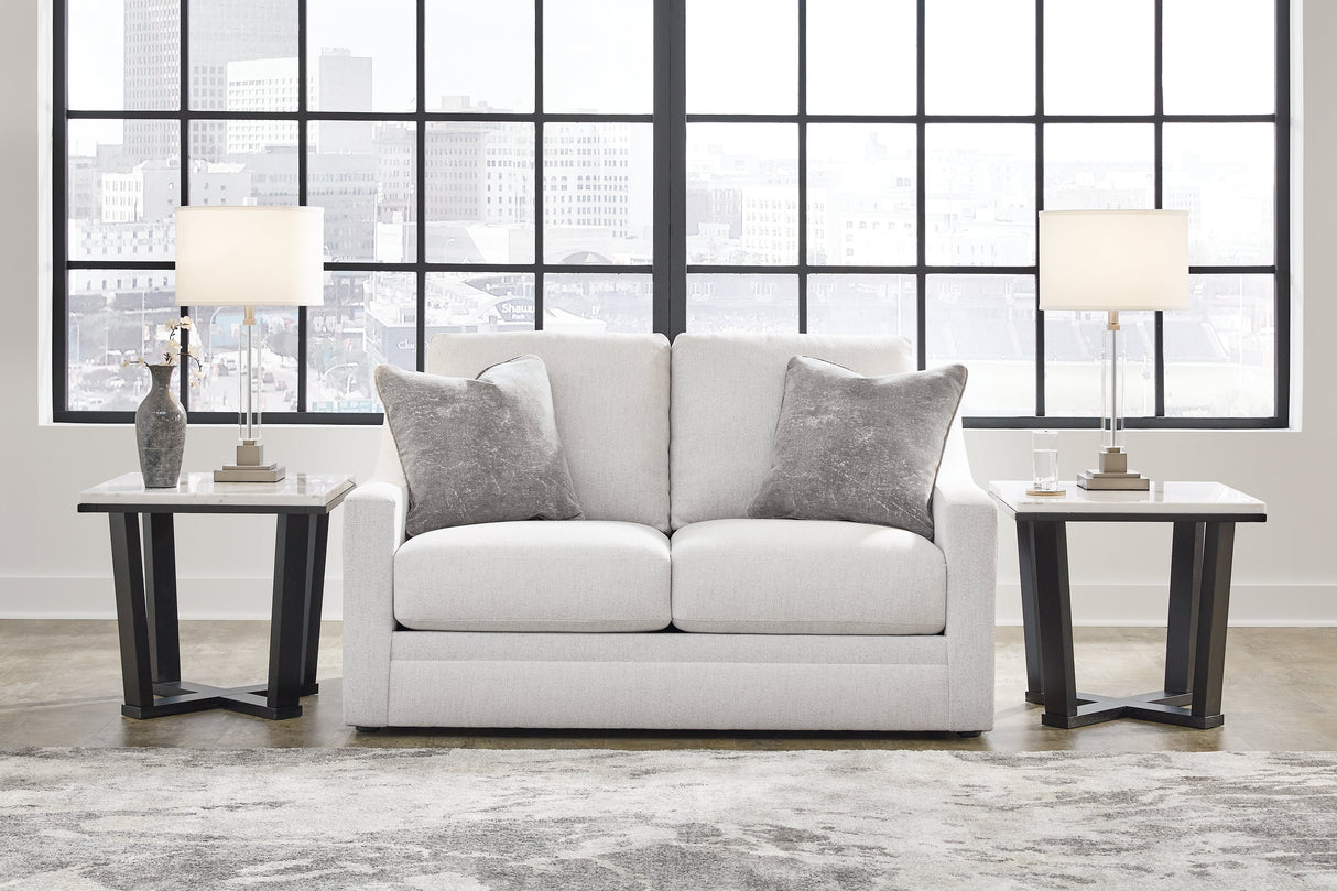 Maitelynn Chalk Sofa, Loveseat, Chair and Ottoman by Ashley at Eve Furniture