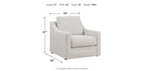 Maitelynn Chalk Sofa, Loveseat, Chair and Ottoman by Ashley at Eve Furniture