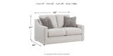 Maitelynn Chalk Sofa, Loveseat, Chair and Ottoman by Ashley at Eve Furniture