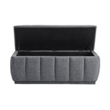 Maize Gray Storage Bench by Homelegance at Eve Furniture