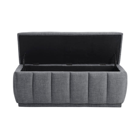 Maize Gray Storage Bench by Homelegance at Eve Furniture
