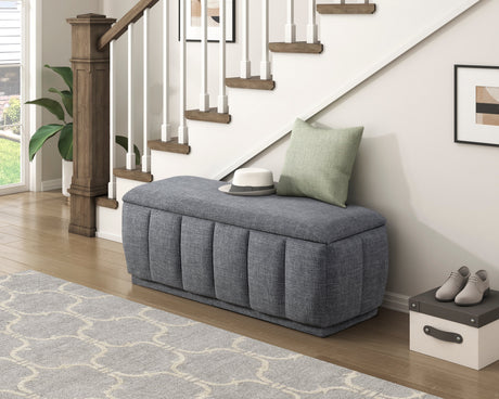Maize Gray Storage Bench by Homelegance at Eve Furniture