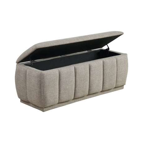 Maize Taupe Storage Bench by Homelegance at Eve Furniture