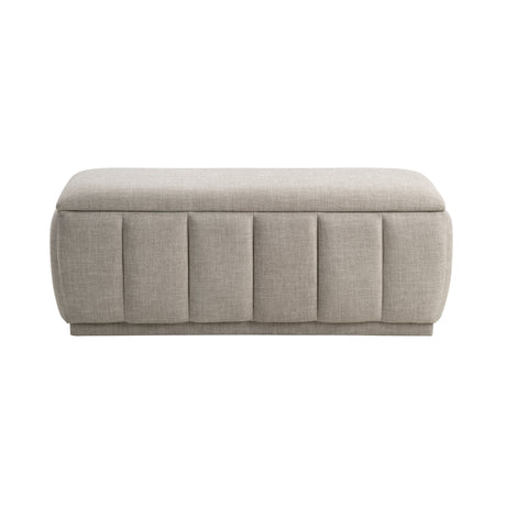 Maize Taupe Storage Bench by Homelegance at Eve Furniture