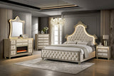 Majesty Beige Queen 4-piece Platform Bedroom Set by Happy Homes at Eve Furniture
