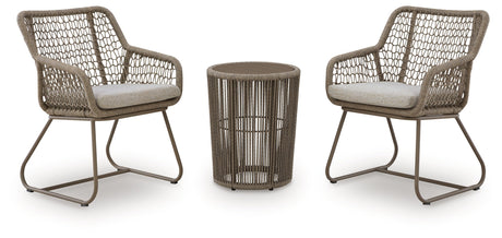 Majors Beach Beige Outdoor Table and 2 Chairs by Ashley at Eve Furniture