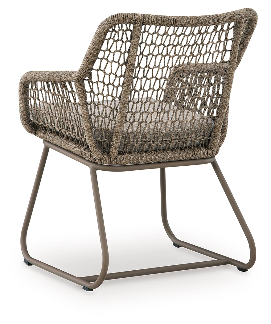 Majors Beach Beige Outdoor Table and 2 Chairs by ASHLEY FURNITURE at Eve Furniture