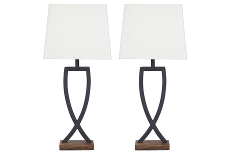 Makara Black/Brown Table Lamp by Ashley at Eve Furniture