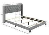 Makayla Gray Full Bed by Crown Mark at Eve Furniture