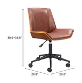 Maker Brown Office Chair by Zuomod at Eve Furniture