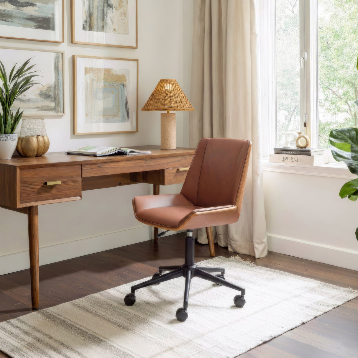 Maker Brown Office Chair by Zuomod at Eve Furniture