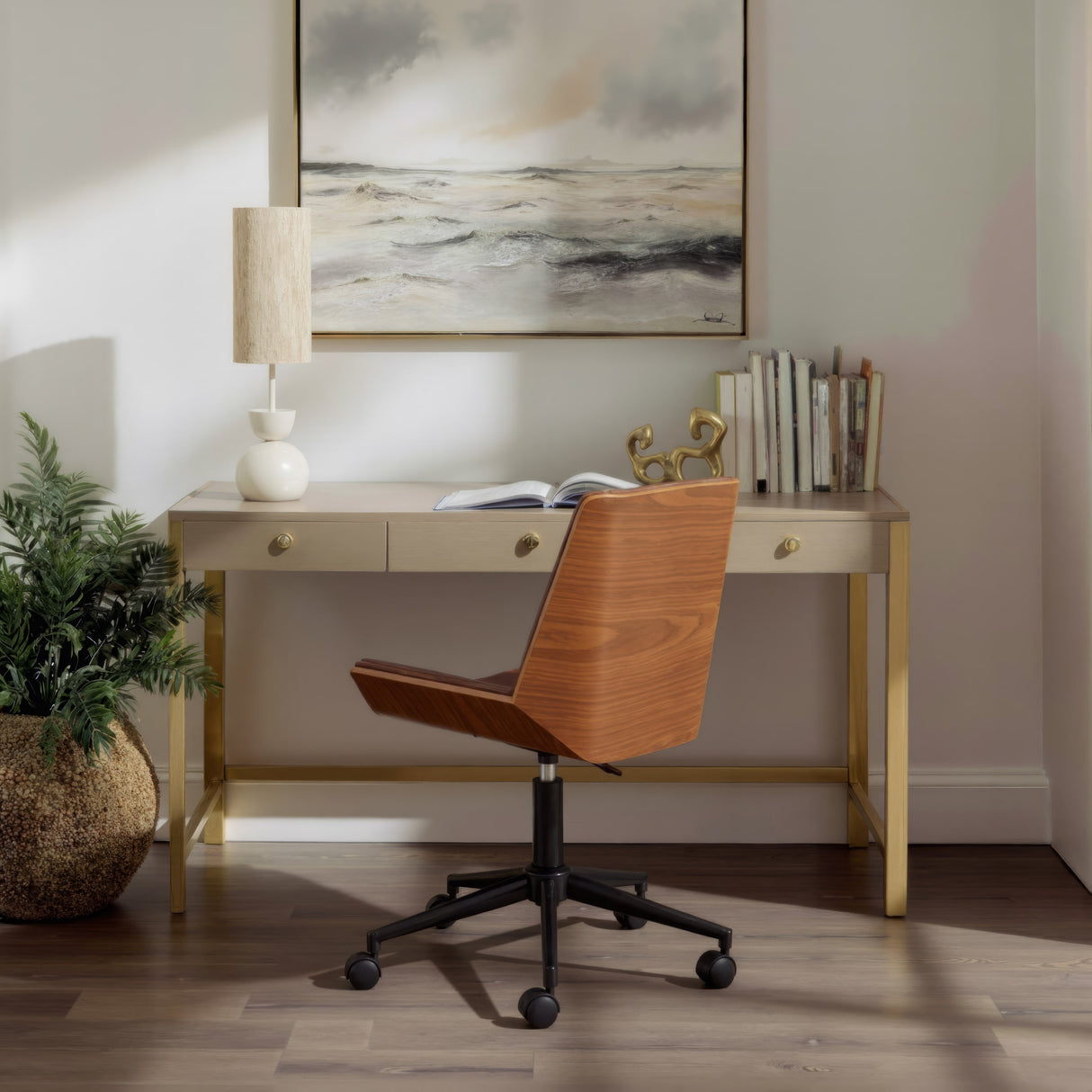 Maker Brown Office Chair by Zuomod at Eve Furniture