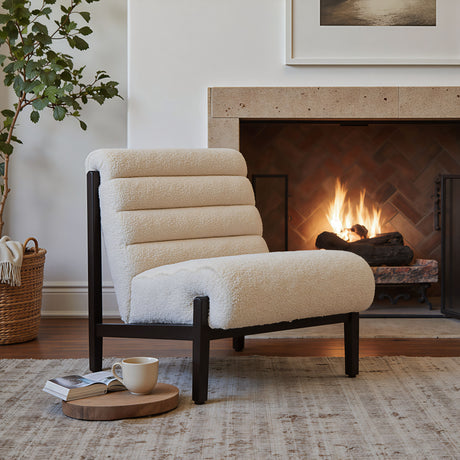 Maki Beige Accent Chair by Zuomod at Eve Furniture