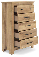 Makidern Tan Chest of Drawers by Ashley at Eve Furniture