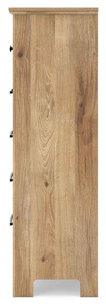 Makidern Tan Chest of Drawers by Ashley at Eve Furniture