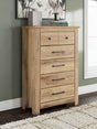 Makidern Tan Chest of Drawers by Ashley at Eve Furniture