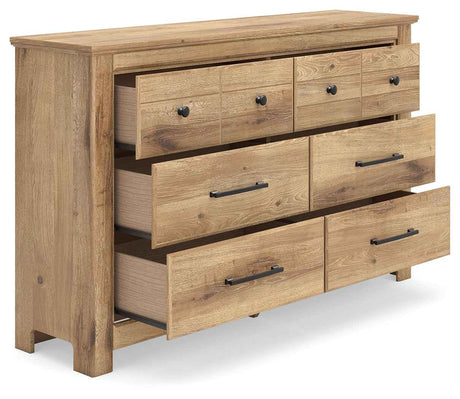 Makidern Tan Dresser by Ashley at Eve Furniture