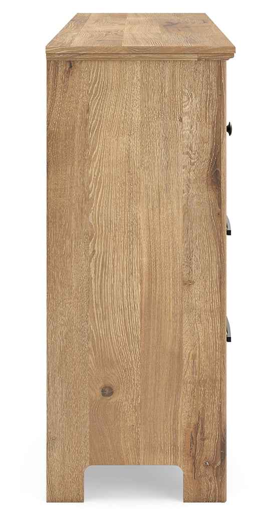 Makidern Tan Dresser by Ashley at Eve Furniture