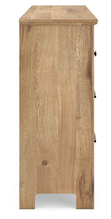 Makidern Tan Dresser by Ashley at Eve Furniture