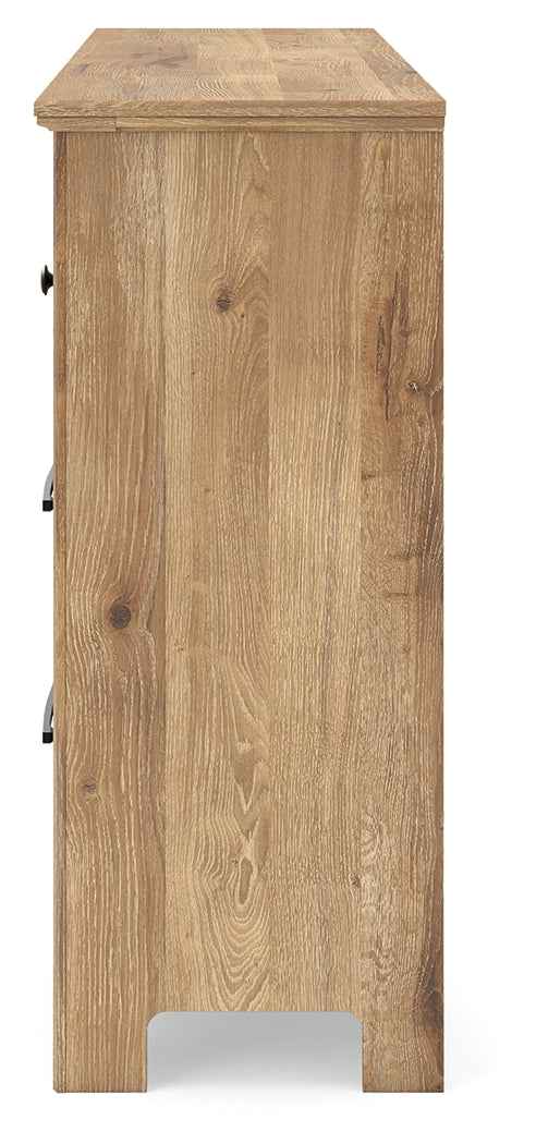 Makidern Tan Dresser by Ashley at Eve Furniture
