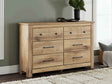 Makidern Tan Dresser by Ashley at Eve Furniture