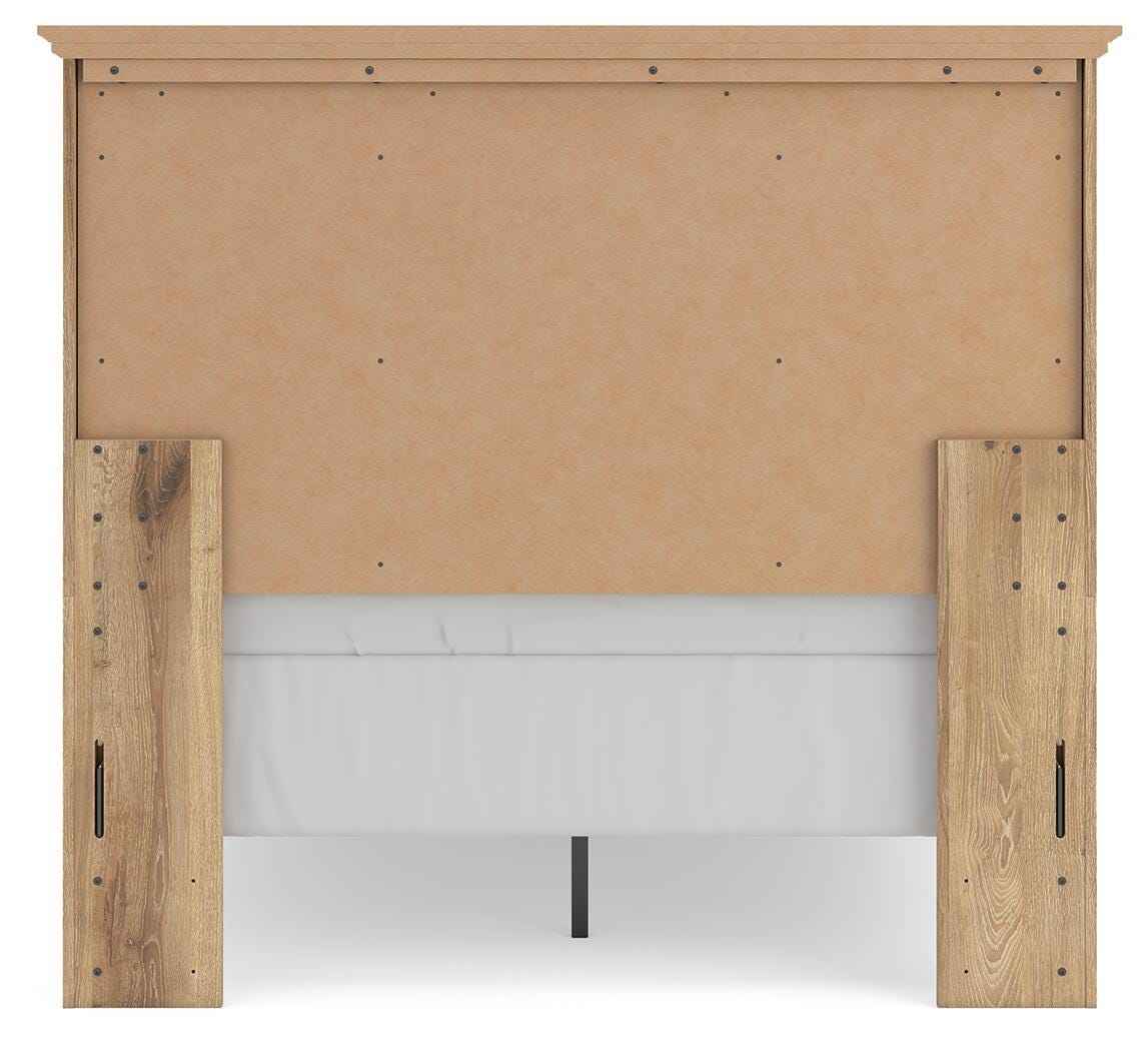 Makidern Tan Full Panel Bed by Ashley at Eve Furniture