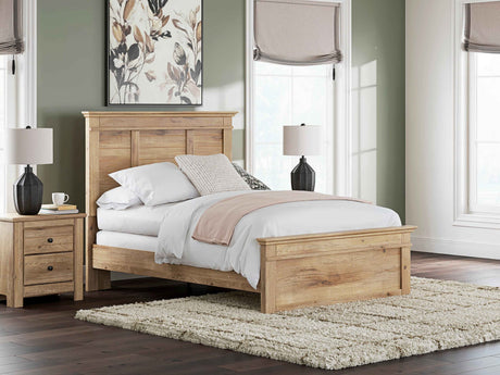 Makidern Tan Full Panel Bed by Ashley at Eve Furniture