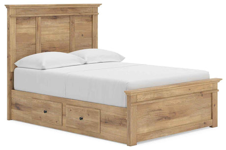 Makidern Tan Full Panel Storage Bed by Ashley at Eve Furniture