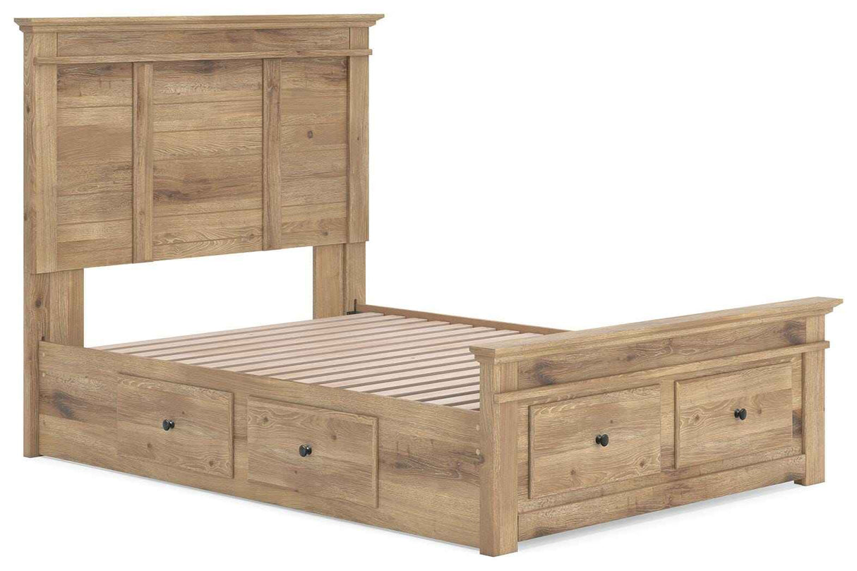Makidern Tan Full Panel Storage Bed by Ashley at Eve Furniture