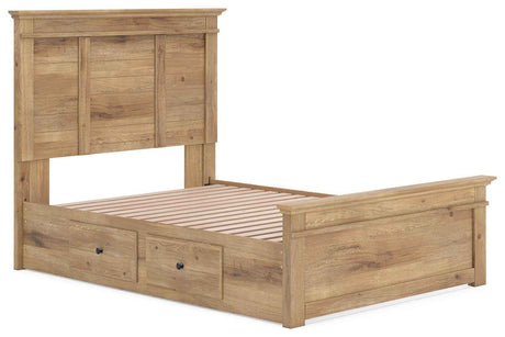 Makidern Tan Full Panel Storage Bed by Ashley at Eve Furniture