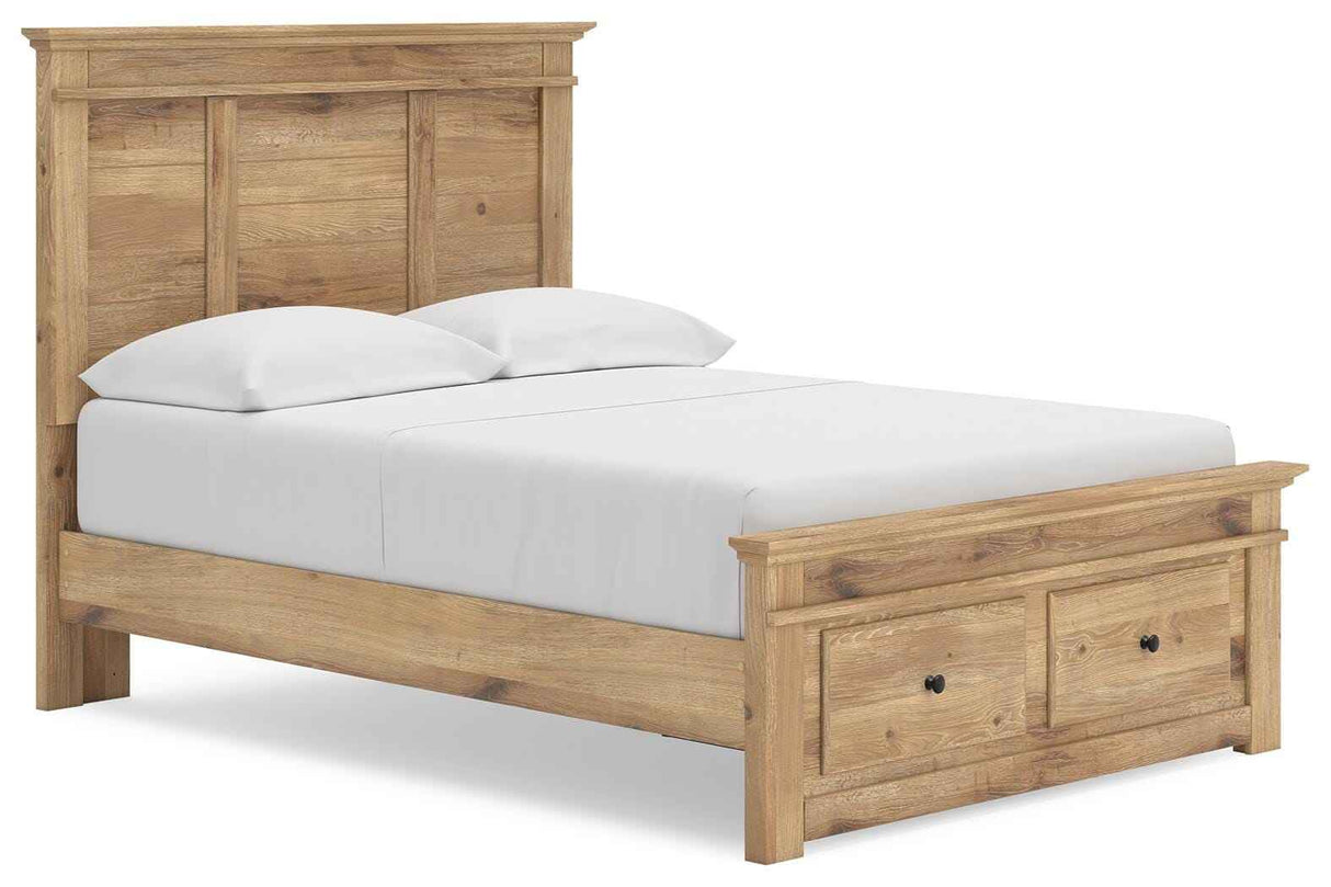 Makidern Tan Full Panel Storage Bed by Ashley at Eve Furniture