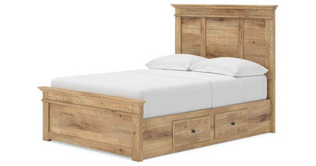 Makidern Tan Full Panel Storage Bed by Ashley at Eve Furniture