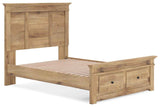 Makidern Tan Full Panel Storage Bed by Ashley at Eve Furniture