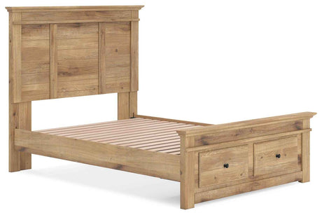 Makidern Tan Full Panel Storage Bed by Ashley at Eve Furniture