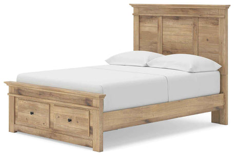 Makidern Tan Full Panel Storage Bed by Ashley at Eve Furniture