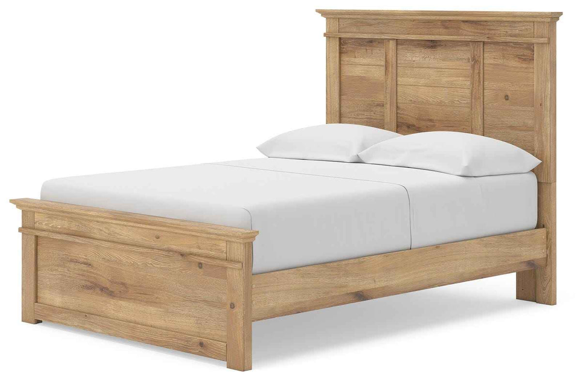 Makidern Tan Full Panel Storage Bed by Ashley at Eve Furniture