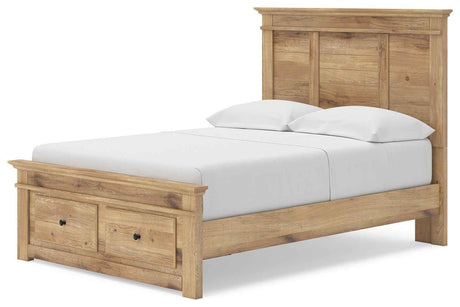 Makidern Tan Full Panel Storage Bed by Ashley at Eve Furniture