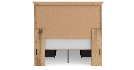 Makidern Tan Full Panel Storage Bed by Ashley at Eve Furniture