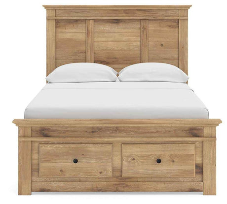 Makidern Tan Full Panel Storage Bed by Ashley at Eve Furniture