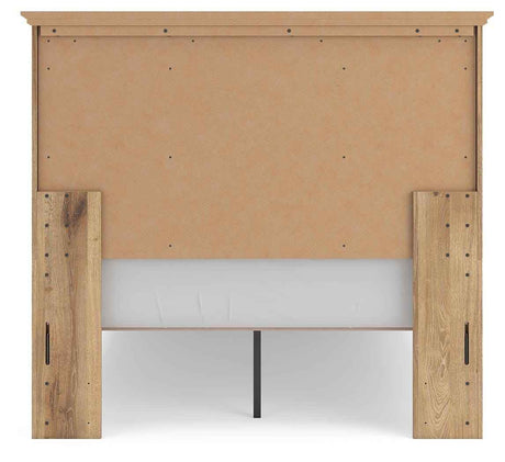 Makidern Tan Full Panel Storage Bed by Ashley at Eve Furniture