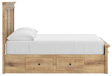 Makidern Tan Full Panel Storage Bed by Ashley at Eve Furniture